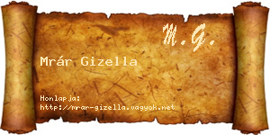 Mrár Gizella névjegykártya
